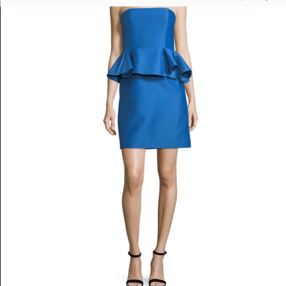 Halston Heritage Strapless Dress